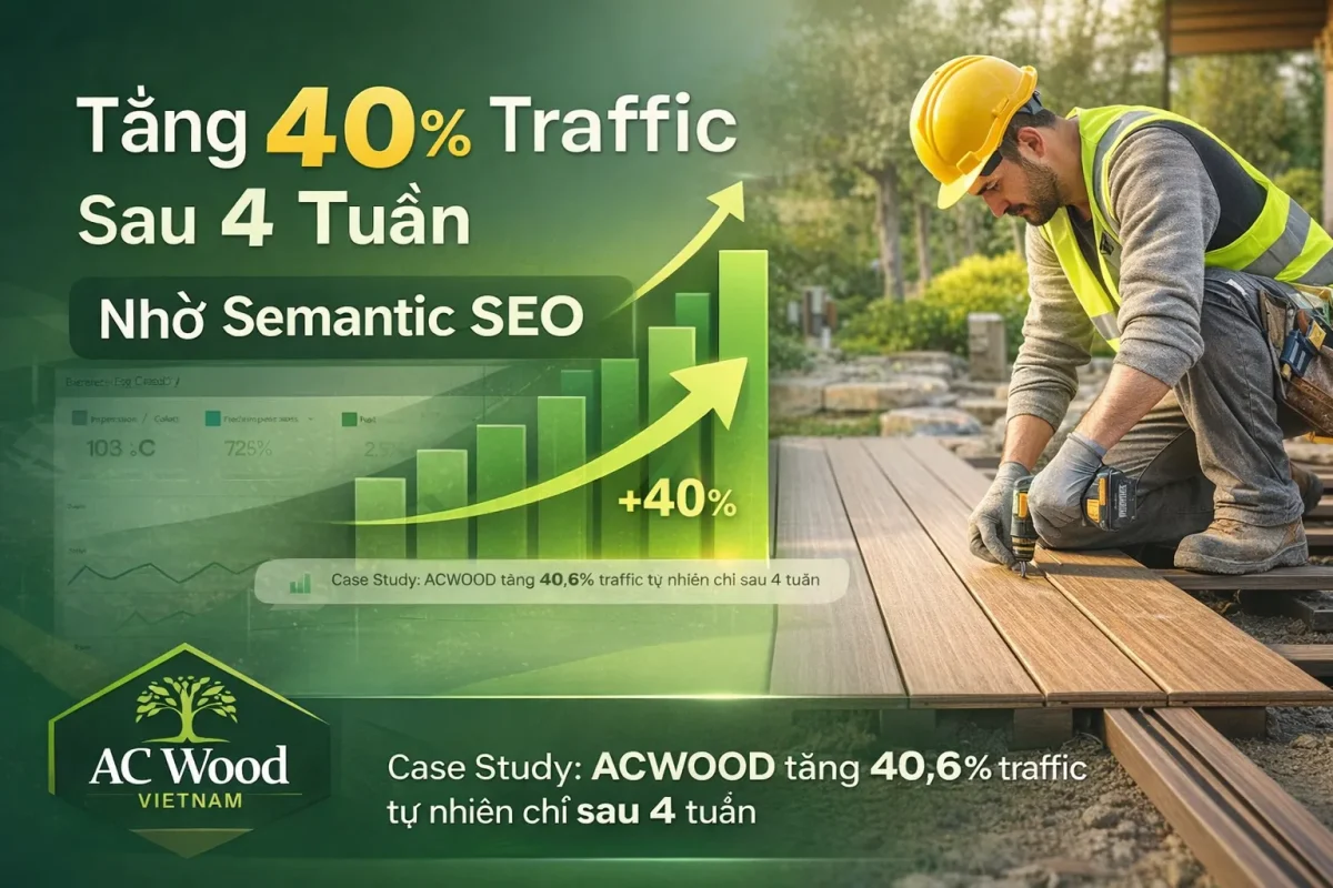 Cách AC Wood Vietnam tăng 40% traffic tự nhiên chỉ sau 4 tuần nhờ Semantic SEO