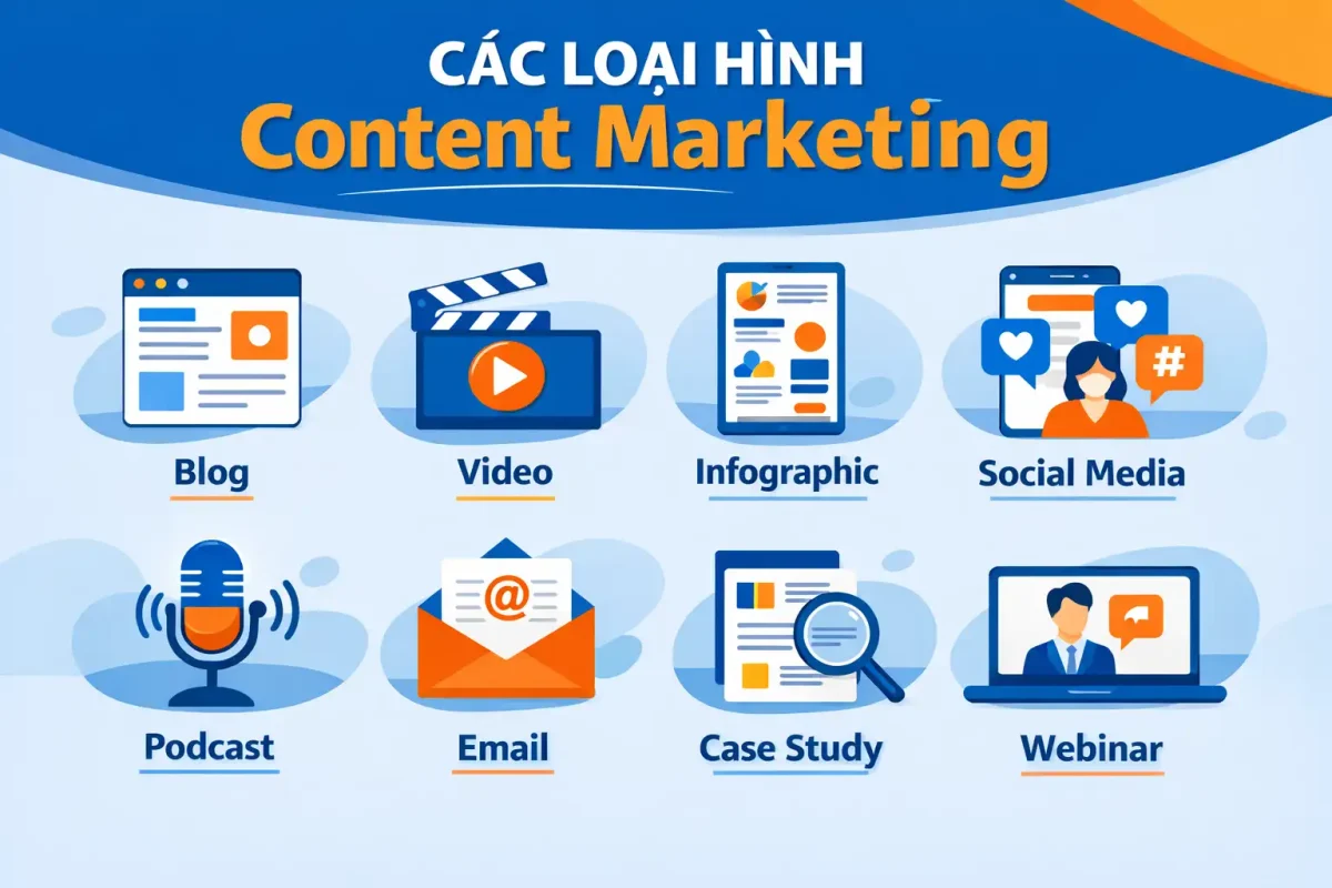 CÁc loại hình content marketing