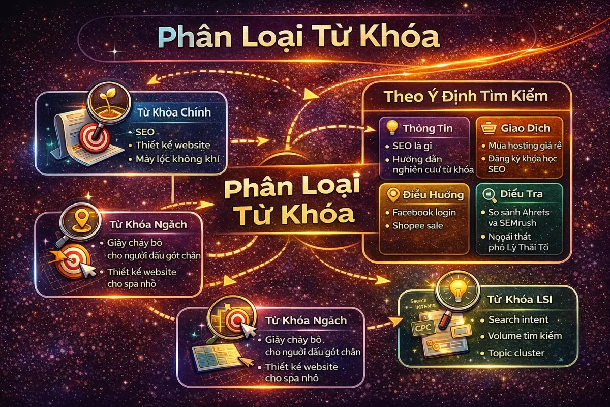 Phân Loại Từ Khóa Trong SEO