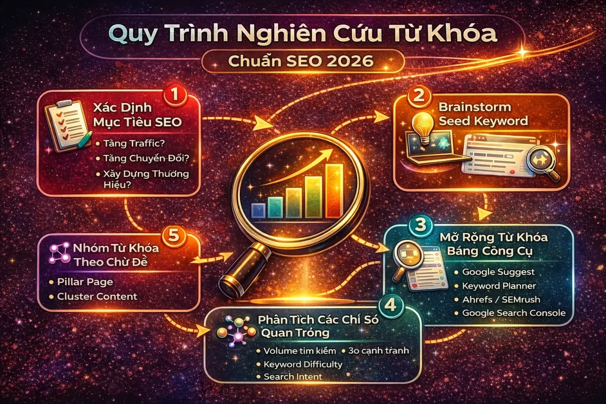 Quy Trình Nghiên Cứu Từ Khóa Chuẩn SEO 2026