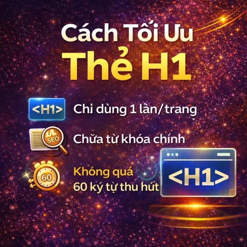 Cách Tối Ưu Thẻ H1 Chuẩn SEO