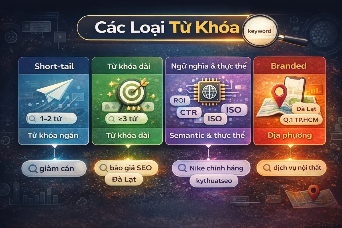 Các loại từ khóa mà doanh nghiệp PHẢI kết hợp