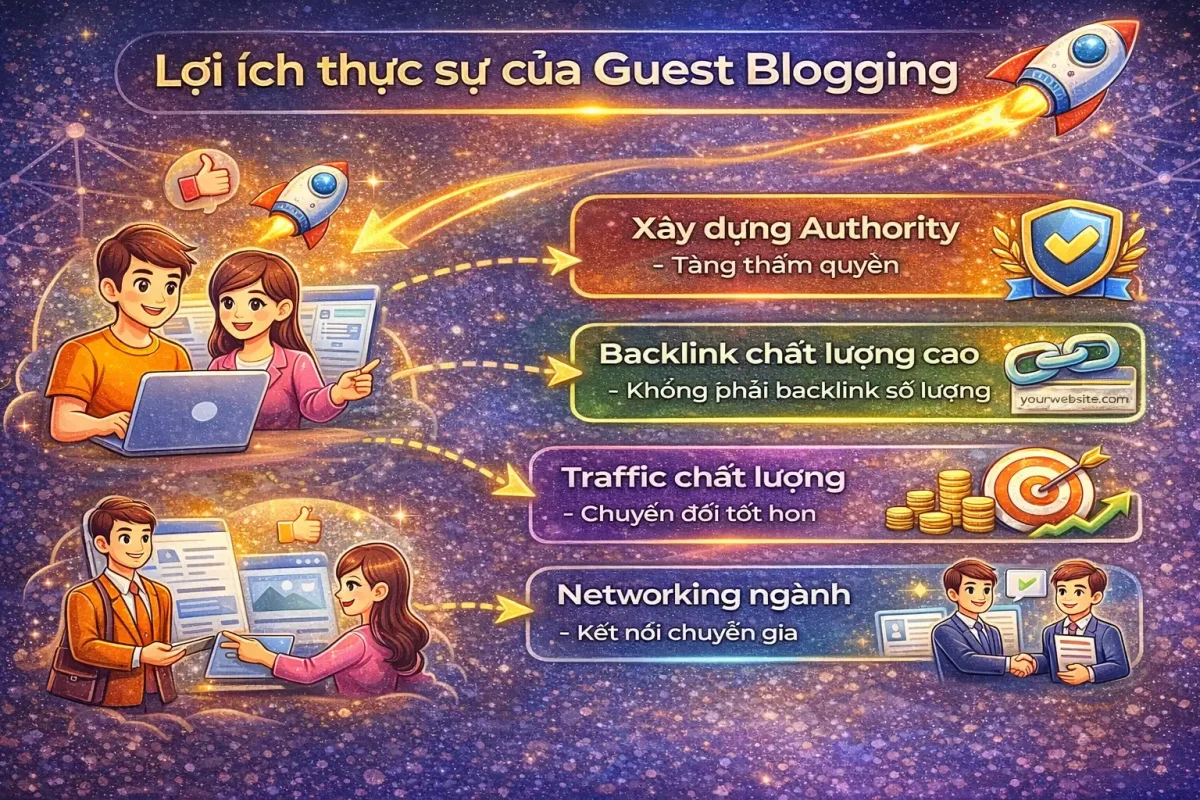 Lợi ích thực sự của Guest Blogging