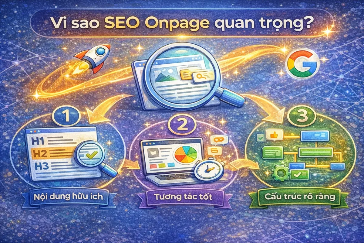 Vì sao SEO Onpage quan trọng trong thuật toán Google 2026?