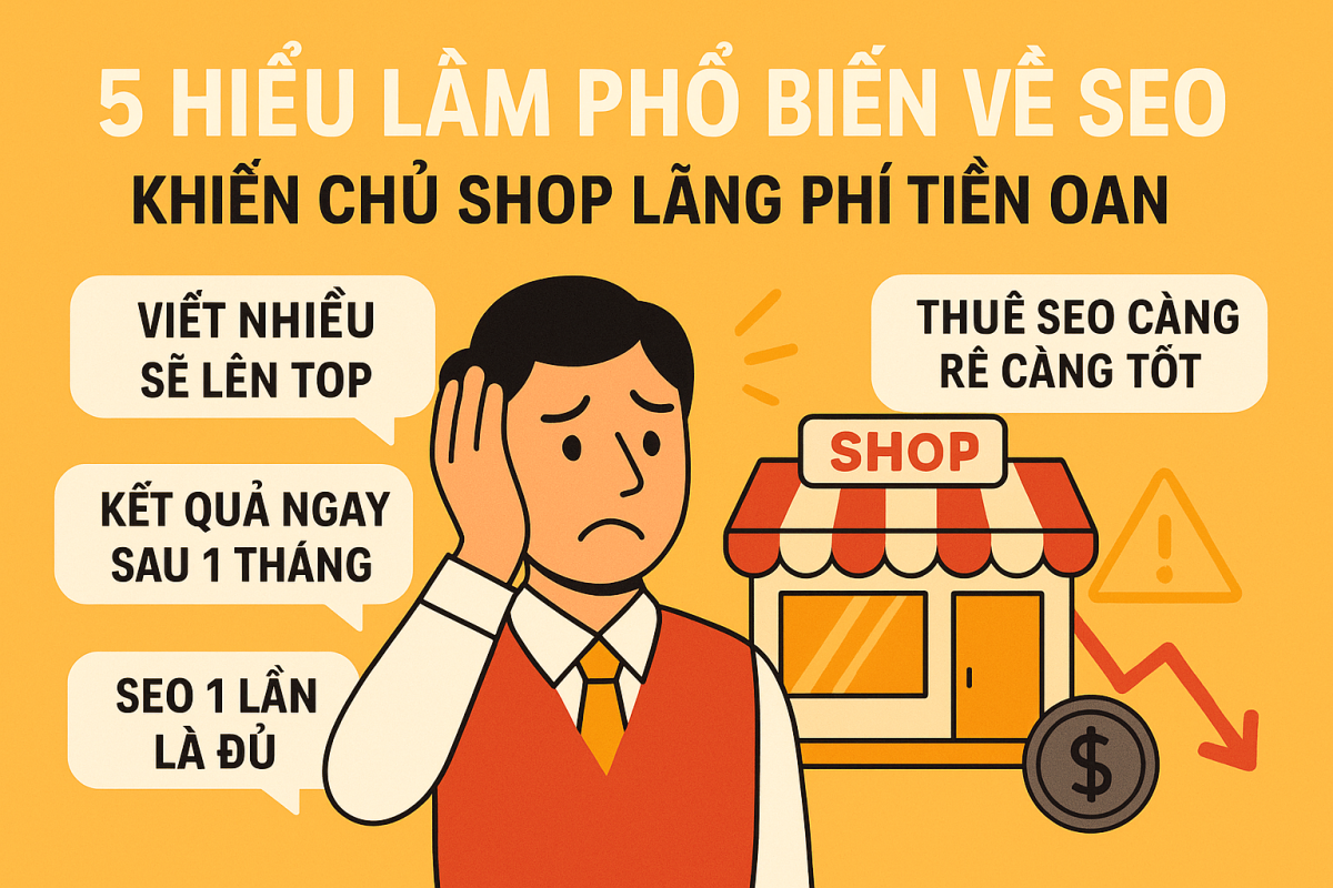 5 hiểu lầm phổ biến về SEO khiến chủ shop lãng phí tiền oan