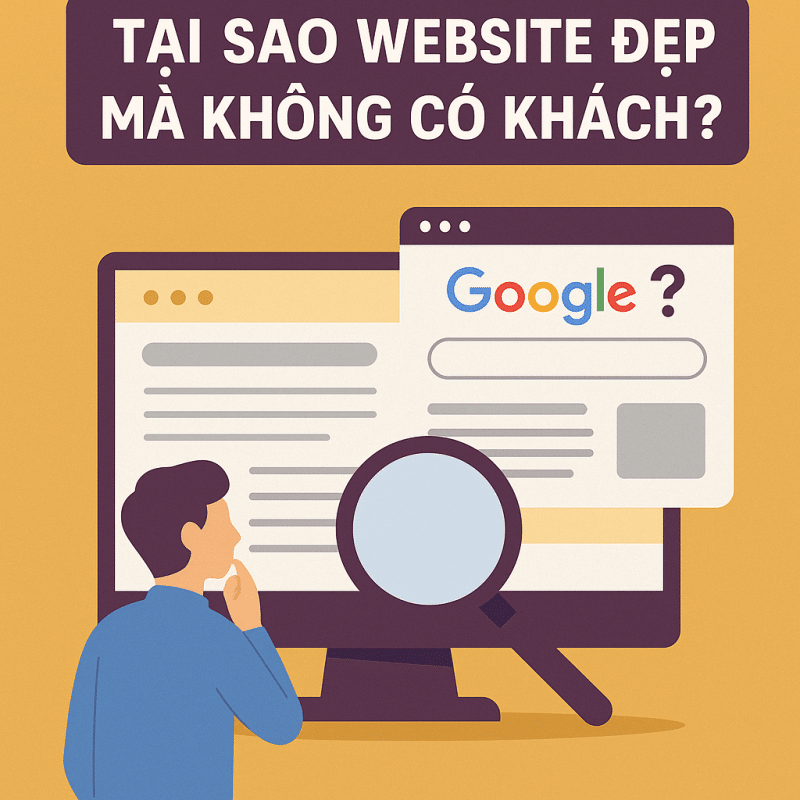 Tại sao website đẹp mà không có khách?