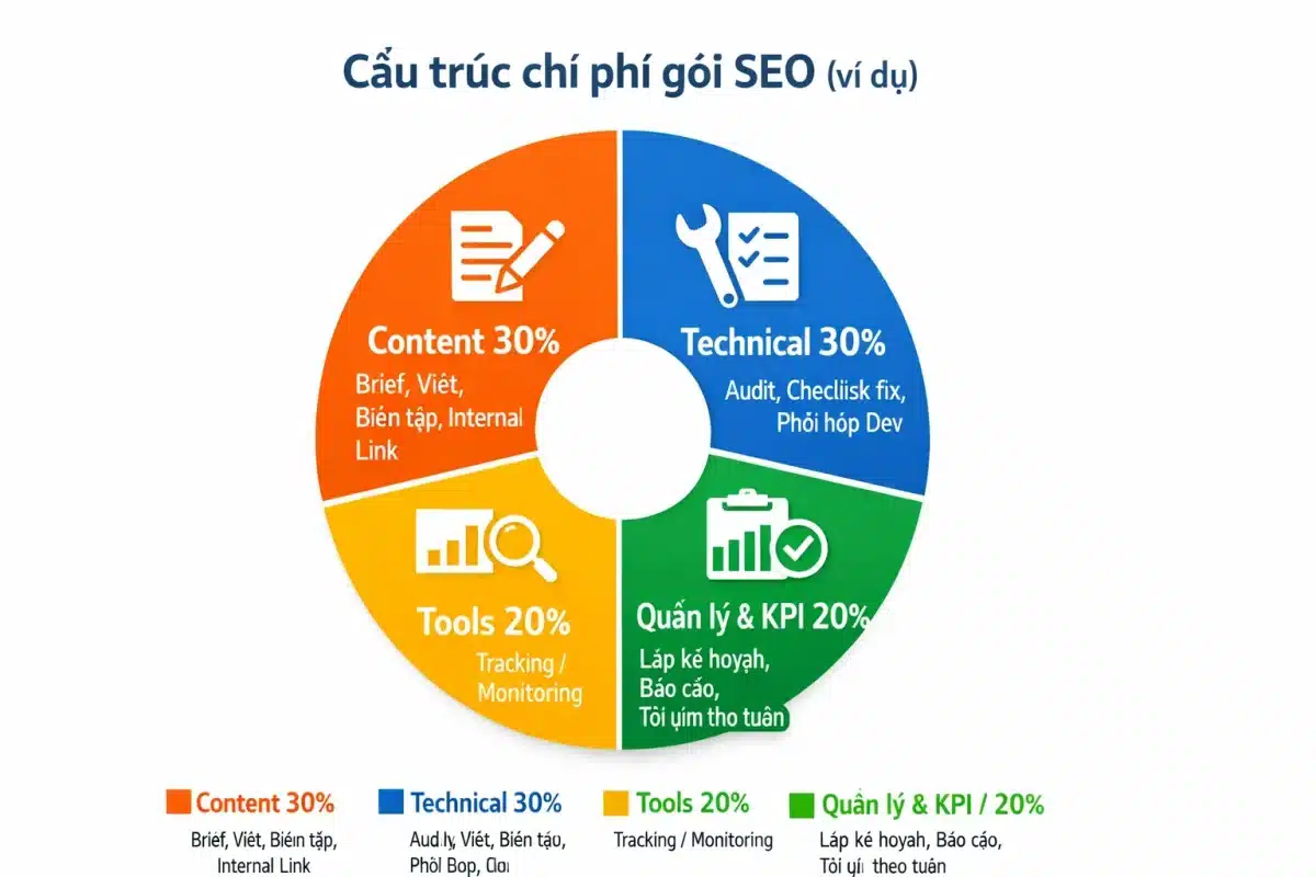 cấu trúc chi phí seo