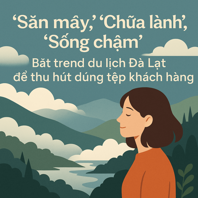 ‘Săn mây’, ‘Chữa lành’, ‘Sống chậm’: Bắt trend du lịch Đà Lạt để thu hút đúng tệp khách hàng