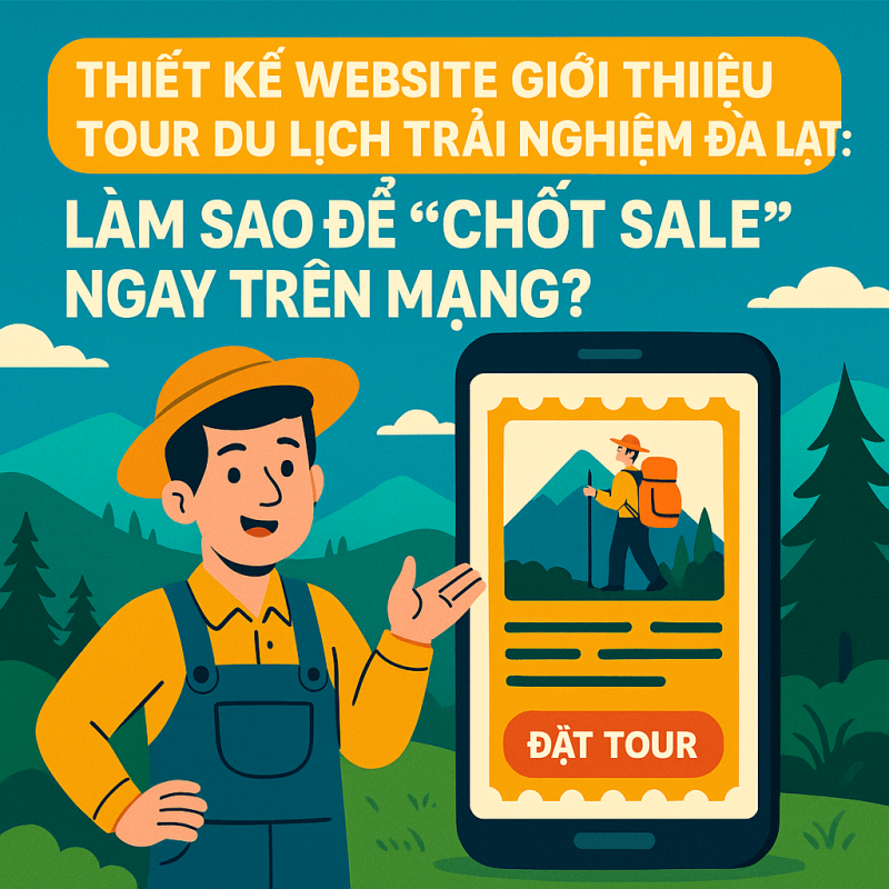 Thiết Kế Website Giới Thiệu Tour Du Lịch Trải Nghiệm Đà Lạt: Làm Sao Để ‘Chốt Sale’ Ngay Trên Mạng?