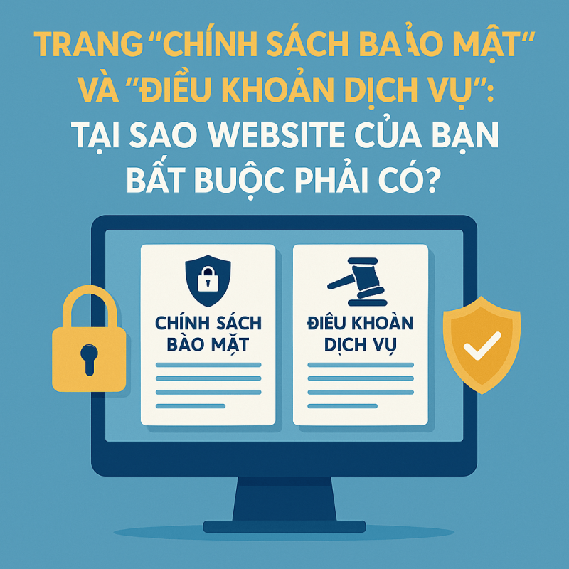 Trang &#8216;Chính Sách Bảo Mật&#8217; và &#8216;Điều Khoản Dịch Vụ&#8217;: Tại Sao Website Của Bạn Bắt Buộc Phải Có?