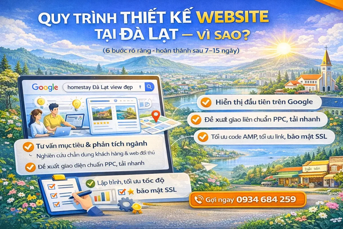 Quy Trình Thiết Kế Website Tại Đà Lạt