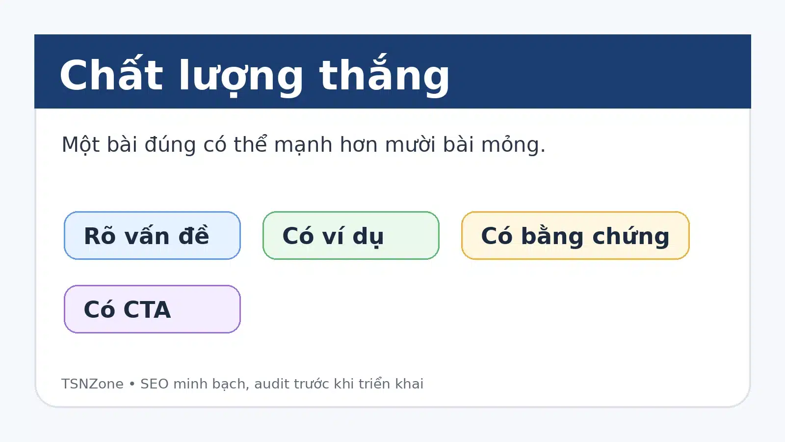 So sánh nhiều bài mỏng với ít bài có task và evidence rõ
