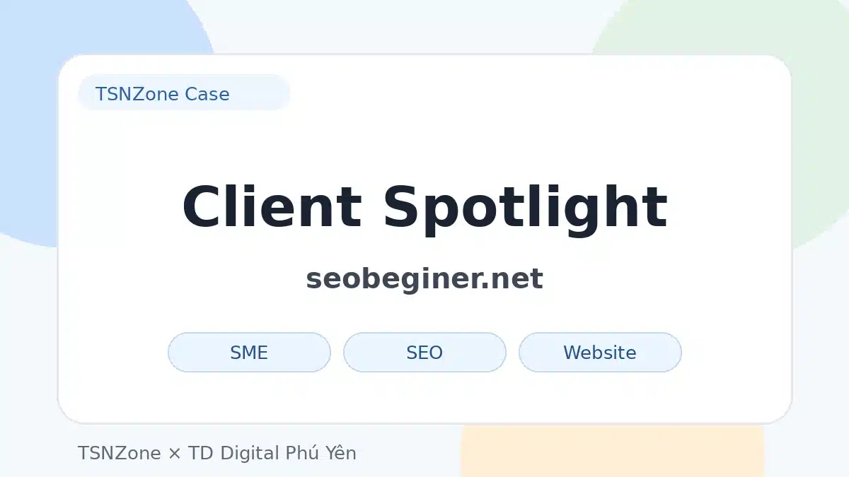 Khung case study SEO gồm bối cảnh, dữ liệu, thay đổi và giới hạn