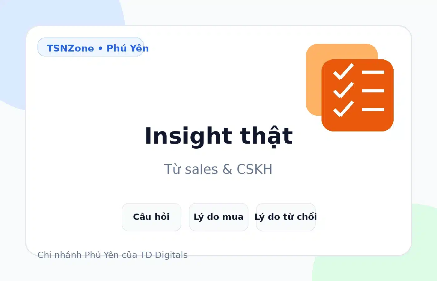 Mẫu ghi insight khách hàng từ sales và support