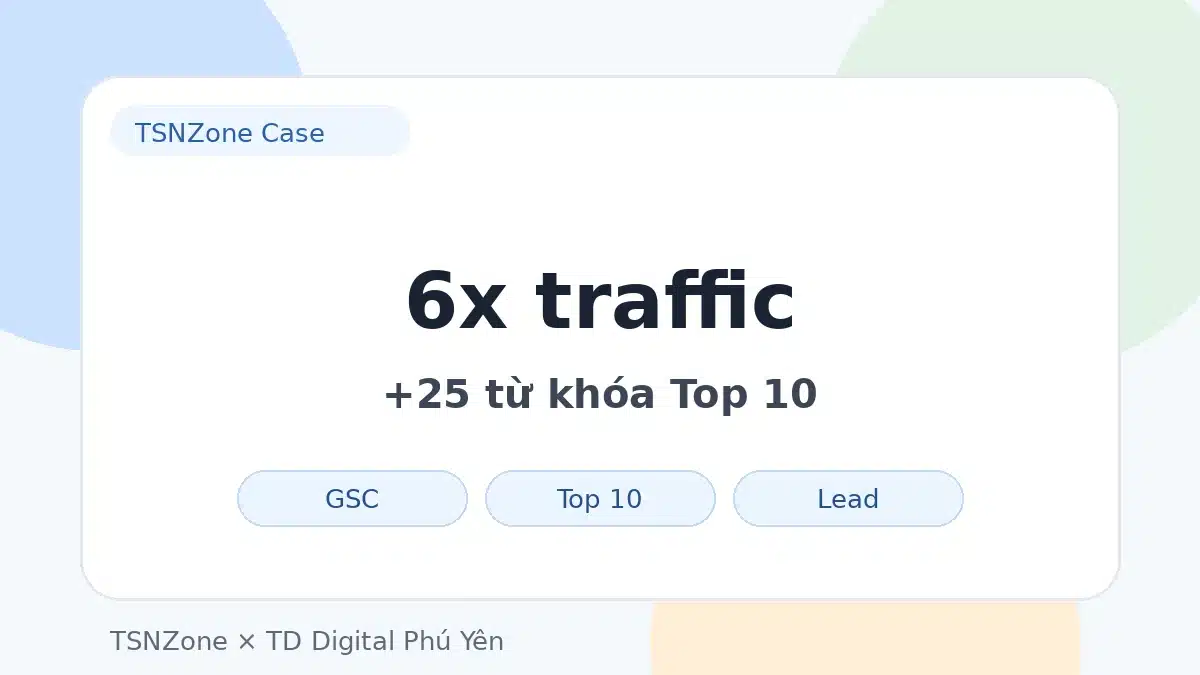 Bảng kết quả case study SEO cần có nguồn và phạm vi đo