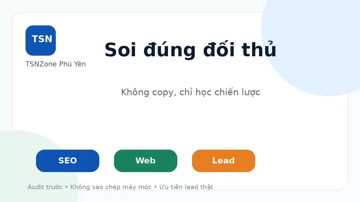 Phân tích đối thủ SEO theo search task và content gap