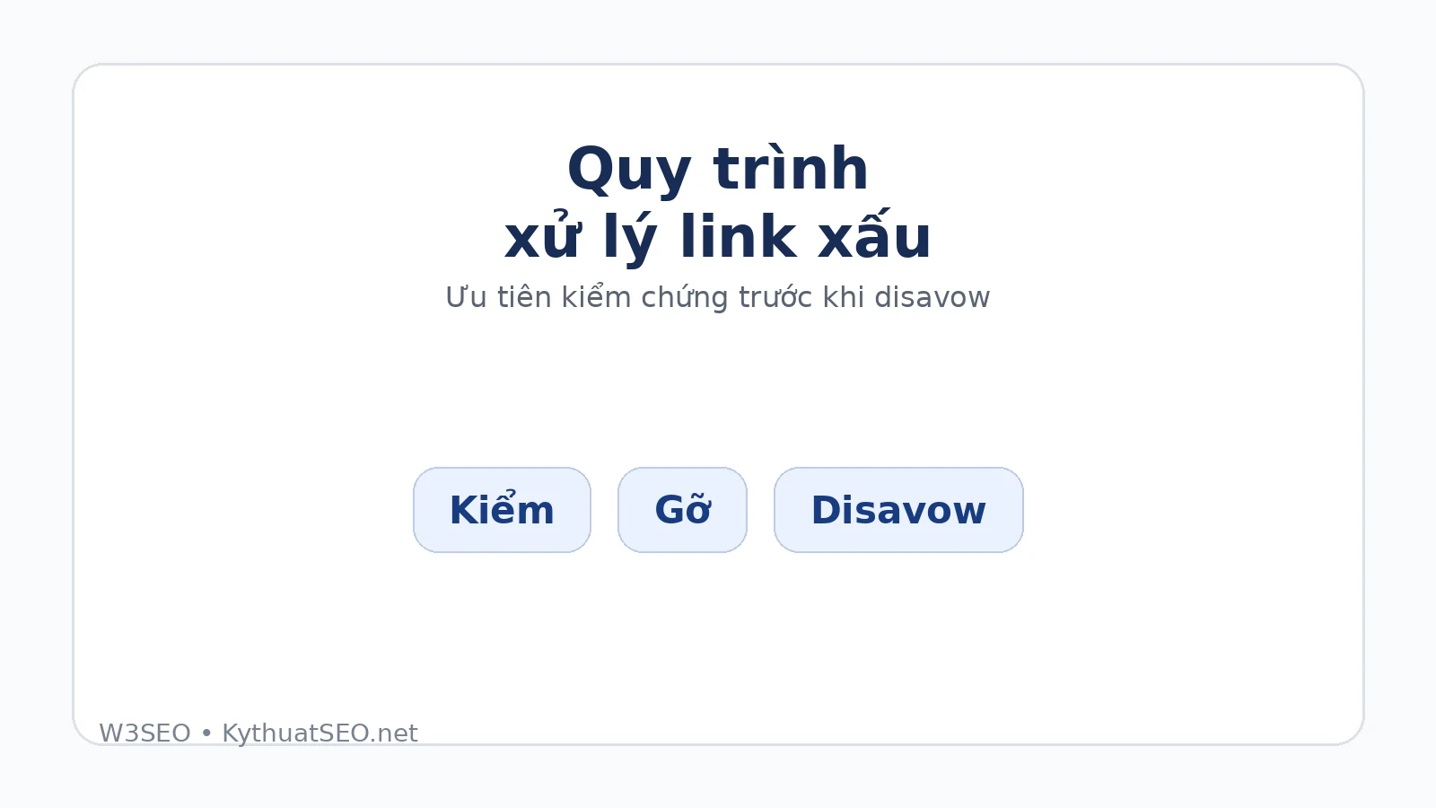 Quy trình xử lý link spam và cân nhắc disavow